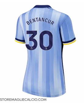Tottenham Hotspur Rodrigo Bentancur #30 Maglia Gara Trasferta Repliche 2024-25 Donna